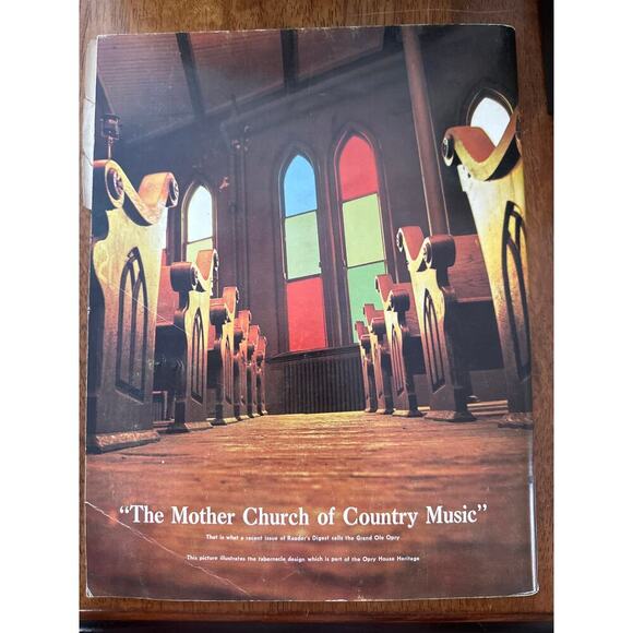 Vintage 1969 WSM Grand Ole Opry History Picture Book Vol 4 Country Music Legends - Picture 2 of 3